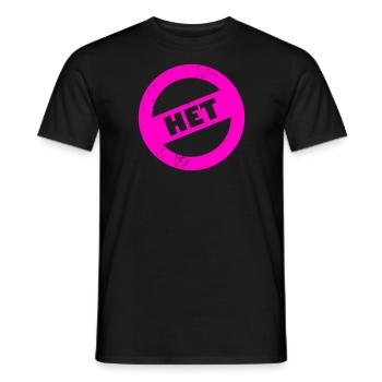 НЕТ - Men's T-Shirt - black - Front - AI Model Male 178 light (178cm)