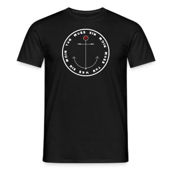 Espèce de moules Worms Moin Allemagne du Nord - T-shirt homme - noir - Devant - AI Model Male 178 light (178cm)