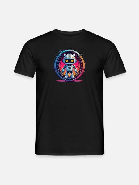 GEAR & ROBOT - Men's T-Shirt - black