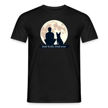 Best Bully Dad Ever! - Bullypapa - Frenchie Dad - Männer T-Shirt - Schwarz - Vorne - AI Model Male 178 light (178cm)