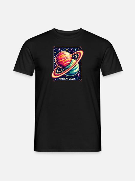 Night Sky Embrace - Men's T-Shirt - black