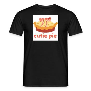 Cutie pie - Men's T-Shirt - black - Front - AI Model Male 178 light (178cm)