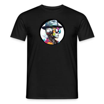AVENIR ET ROBOTIQUE - T-shirt homme - noir - Devant - AI Model Male 178 light (178cm)
