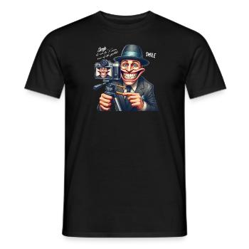 CamGlee - Édition toujours au point - T-shirt homme - noir - Devant - AI Model Male 178 light (178cm)