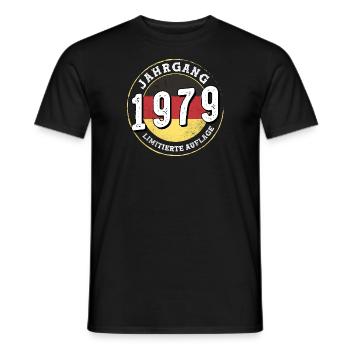 Limitierte Auflage Jahrgangs 1979 45 Jahre alt - Männer T-Shirt - Schwarz - Vorne - AI Model Male 178 light (178cm)