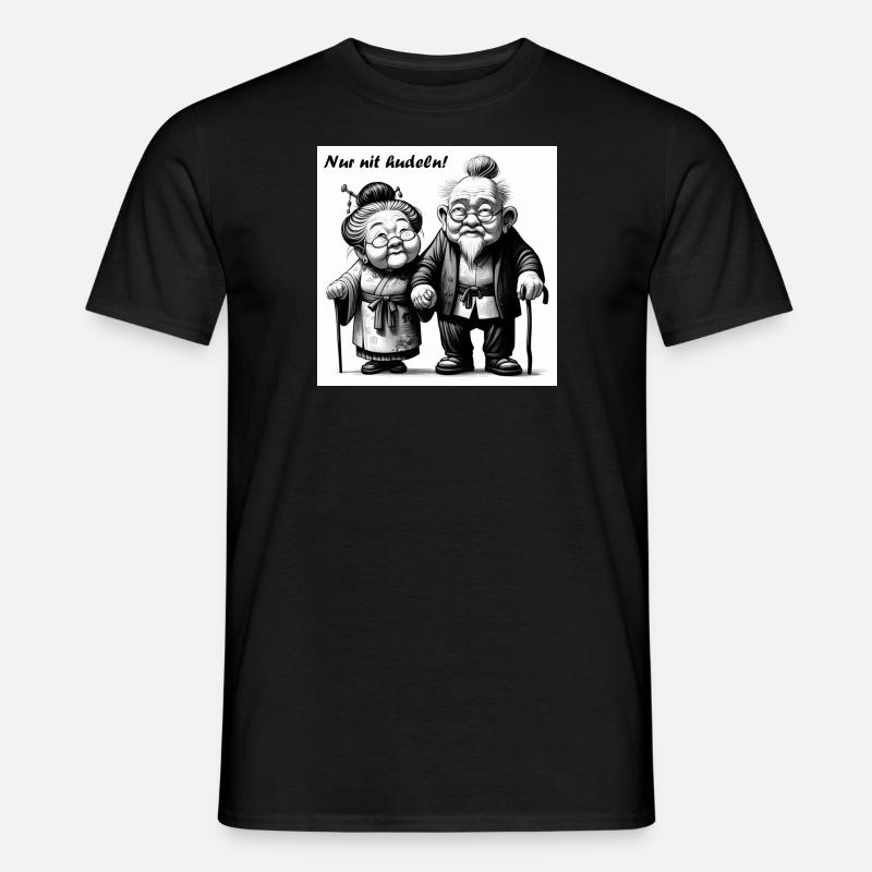 Nur nit hudeln! - Männer T-Shirt - Schwarz