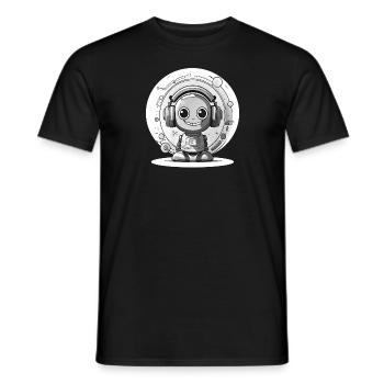 PERFECT SMILE - Men's T-Shirt - black - Front - AI Model Male 178 light (178cm)