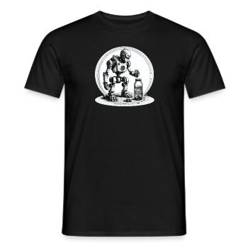 WASSERROBOTER - Männer T-Shirt - Schwarz - Vorne - AI Model Male 178 light (178cm)