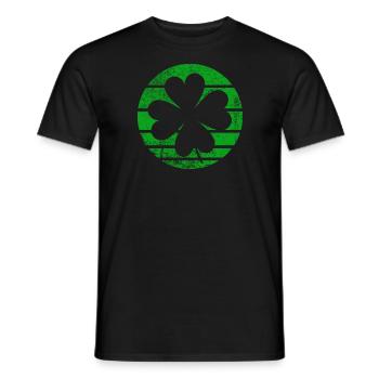 Alles Gute zum St. Patrick's Day Kleeblätter - Männer T-Shirt - Schwarz - Vorne - AI Model Male 178 light (178cm)