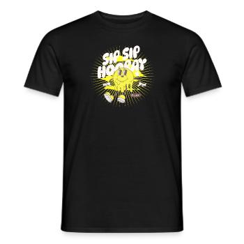Sipping Fun Playful Happy Celebrate Cute Cheerful - Männer T-Shirt - Schwarz - Vorne - AI Model Male 178 light (178cm)