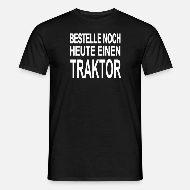 Traktor - Männer T-Shirt - Schwarz