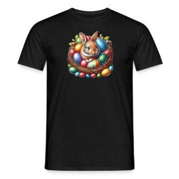 Oster Design mit Osterhasen - Männer T-Shirt - Schwarz - Vorne - AI Model Male 178 light (178cm)