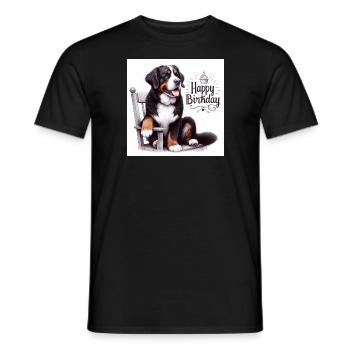 Bouvier bernois - T-shirt homme - noir - Devant - AI Model Male 178 light (178cm)
