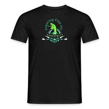 Clay Artist Ceramic Art Kneading Pottery Artistic - Men's T-Shirt - black - Front - AI Model Male 178 light (178cm)