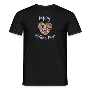 Happy Mothers Day - Men's T-Shirt - black - Front - AI Model Male 178 light (178cm)