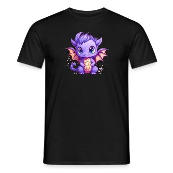 Baby Dragon - Männer T-Shirt - Schwarz - Vorne - AI Model Male 178 light (178cm)