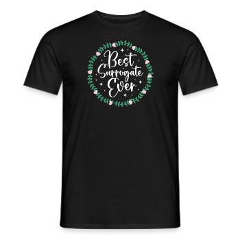 Meilleure mère porteuse de tous les temps - T-shirt homme - noir - Devant - AI Model Male 178 light (178cm)