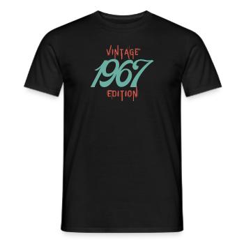 Jahrgang Ausgabe 1967 - Männer T-Shirt - Schwarz - Vorne - AI Model Male 178 light (178cm)