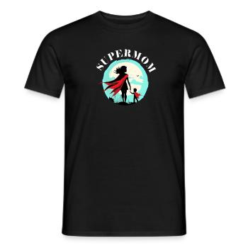Supermom - Männer T-Shirt - Schwarz - Vorne - AI Model Male 178 light (178cm)