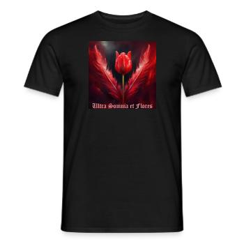 Bleeding feathers - Men's T-Shirt - black - Front - AI Model Male 178 light (178cm)