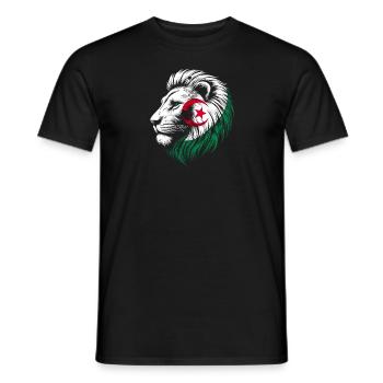 Algeria Lion Flag Algeria الجزائر Gift - Men's T-Shirt - black - Front - AI Model Male 178 light (178cm)