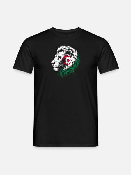 Algeria Lion Flag Algeria الجزائر Gift - Men's T-Shirt - black