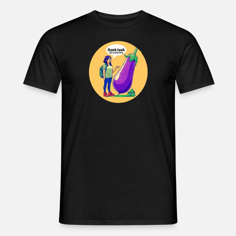 Spricht man mit Gemüse? - Männer T-Shirt - Schwarz