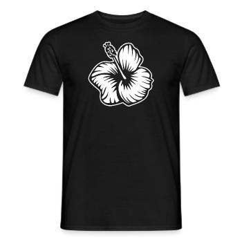 Hibiskus - Männer T-Shirt - Schwarz - Vorne - AI Model Male 178 light (178cm)