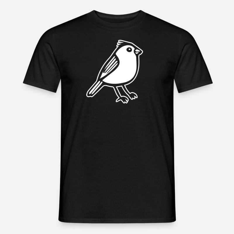Vogel - Männer T-Shirt - Schwarz