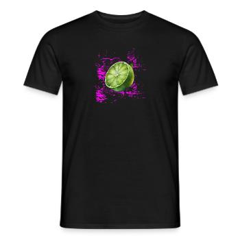 Limette - Männer T-Shirt - Schwarz - Vorne - AI Model Male 178 light (178cm)