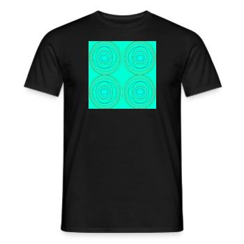 Minz-Kreise - Männer T-Shirt - Schwarz - Vorne - AI Model Male 178 light (178cm)