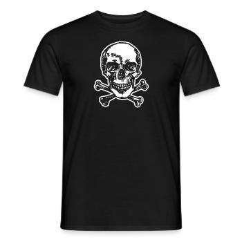 Pirate crâne et os - T-shirt homme - noir - Devant - AI Model Male 178 light (178cm)