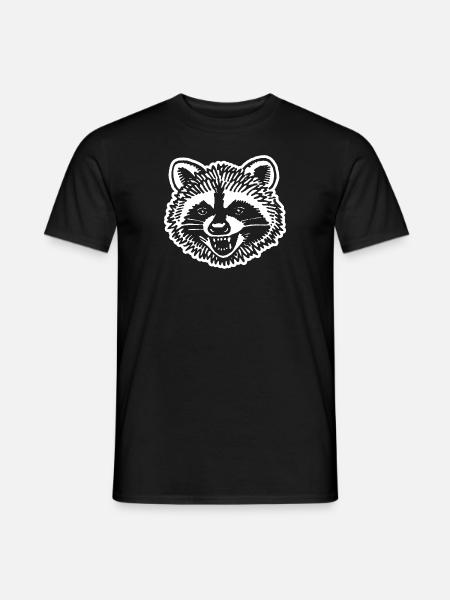Raccoon - Men's T-Shirt - black