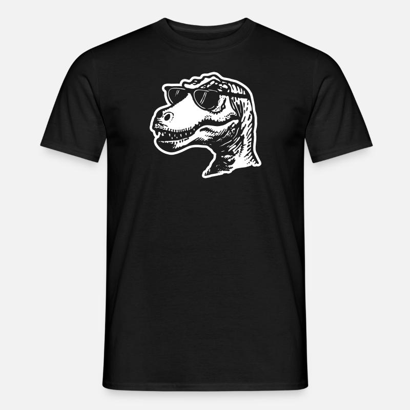Dino Dinosaurier - Männer T-Shirt - Schwarz