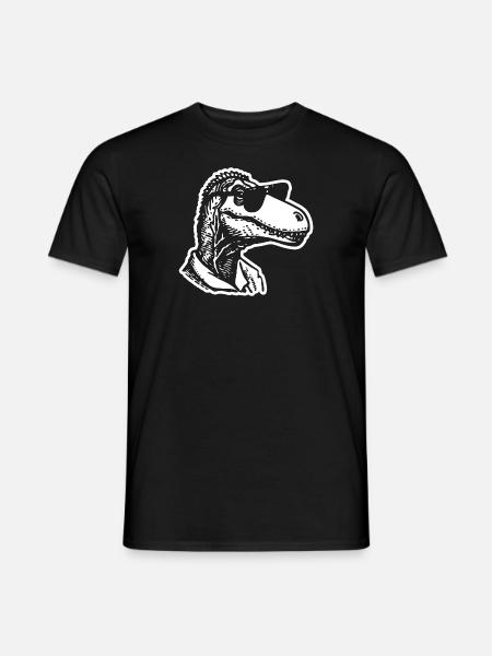Dino Dinosaur - Men's T-Shirt - black