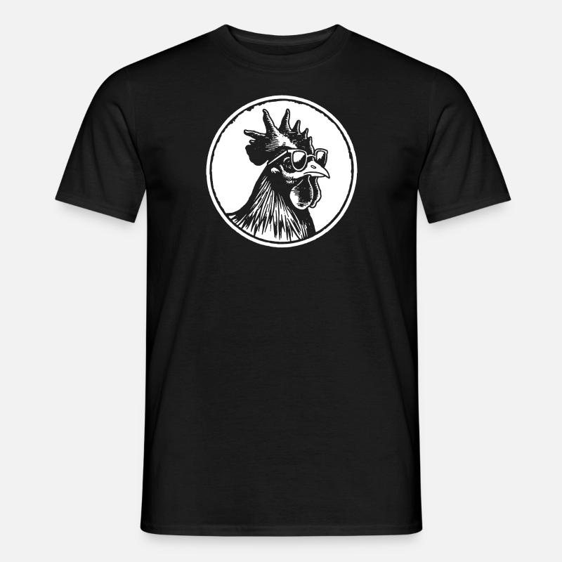 Huhn Hühnerstall - Männer T-Shirt - Schwarz