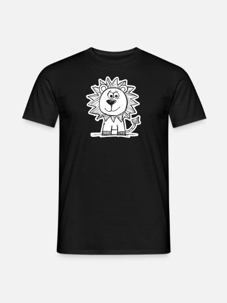Lion Lion Head - Men's T-Shirt - black