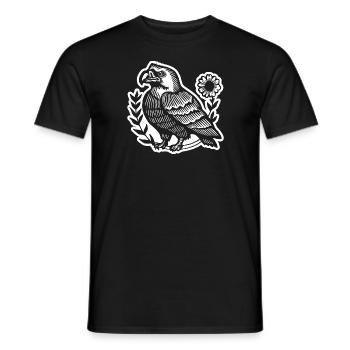Adler Adlerkopf - Männer T-Shirt - Schwarz - Vorne - AI Model Male 178 light (178cm)