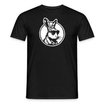 Rabbit Rabbit - Men's T-Shirt - black - Front - AI Model Male 178 light (178cm)