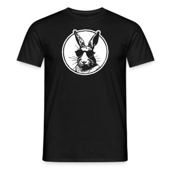 Hase Kaninchen - Männer T-Shirt - Schwarz - Vorne - AI Model Male 178 light (178cm)