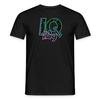 QI 129 - T-shirt homme - noir - Devant - AI Model Male 178 light (178cm)
