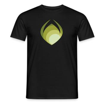 Abstraction verte - T-shirt homme - noir - Devant - AI Model Male 178 light (178cm)