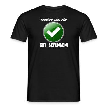 Trouvé BON ! - T-shirt homme - noir - Devant - AI Model Male 178 light (178cm)