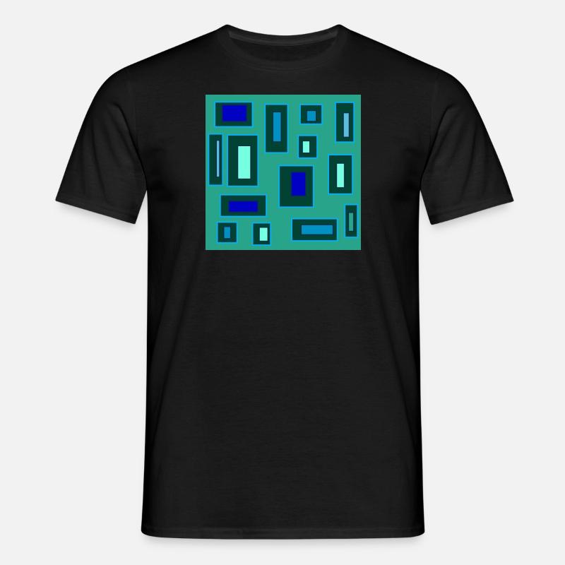 Rectangles dans l’espace - T-shirt Homme - noir