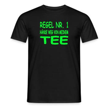 Tee - Männer T-Shirt - Schwarz - Vorne - AI Model Male 178 light (178cm)