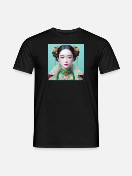 Fille papillon - T-shirt homme - noir