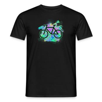 Bicyclette - T-shirt homme - noir - Devant - AI Model Male 178 light (178cm)