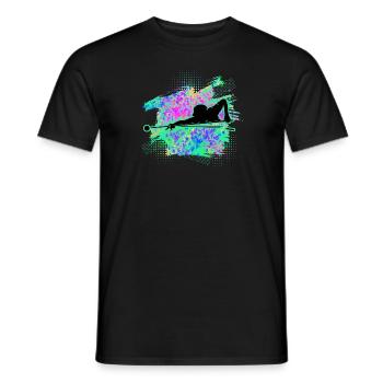 Billiards - Men's T-Shirt - black - Front - AI Model Male 178 light (178cm)