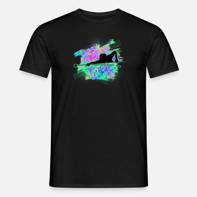 Billiard - Männer T-Shirt - Schwarz
