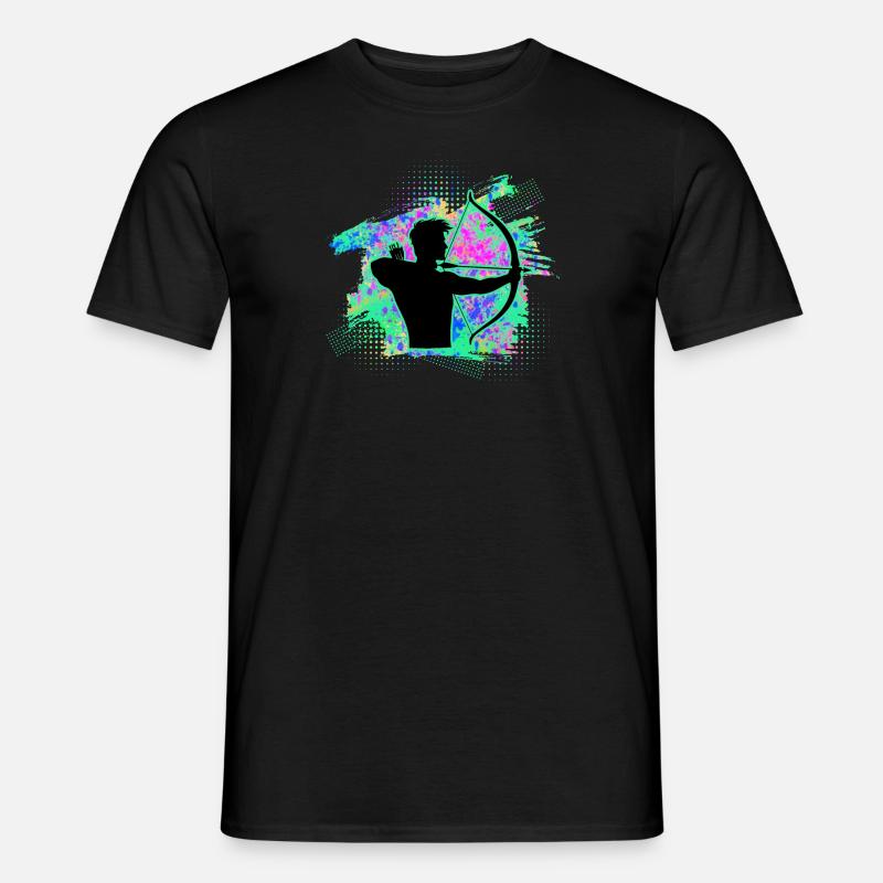 Bogenschiessen - Männer T-Shirt - Schwarz